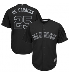 Yankees 25 Gleyber Torres De Caracas Black 2019 Players Weekend Player Jersey