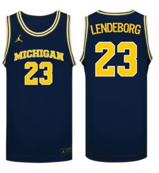 Men Michigan Wolverines Yaxel Lendeborg #23 Navy NCAA Basketball Jersey Men Michigan Wolverines Yaxel Lendeborg #23 Navy NCAA Basketball Jersey