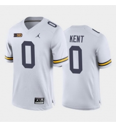 Michigan Wolverines Quintel Kent White Away Men'S Jersey