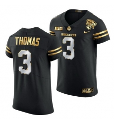 Ohio State Buckeyes Michael Thomas Black 2021 Sugar Bowl Golden Limited Authentic Football Jersey