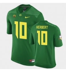 Youth Oregon Ducks Justin Herbert #10 Green Game Football Jersey