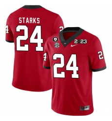 Men #24 Malaki Starks Georgia Bulldogs 2022-23 CTP National Championship Football Jerseys