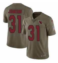 Men Nike Arizona Cardinals 31 David Johnson Limited Olive 2017 Salute to Service NFL Jersey