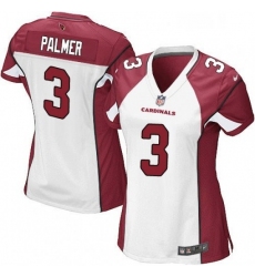 Womens Nike Arizona Cardinals 3 Carson Palmer Game White NFL Jersey