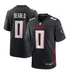 Men Atlanta Falcons 0 Divine Deablo Black Stitched Game Jersey