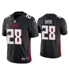 Men Atlanta Falcons 28 Mike Davis Black Vapor Untouchable Limited Stitched Jersey