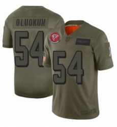 Men Atlanta Falcons 54 Foye Oluokun Limited Camo 2019 Salute to Service Football Jersey