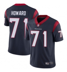 Youth Texans 71 Tytus Howard Blue Stitched Football Vapor Untouchable Limited Jersey