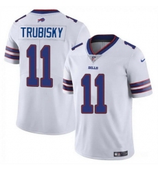 Men Buffalo Bills 11 Mitch Trubisky White Vapor Untouchable Limited Stitched Football Jersey