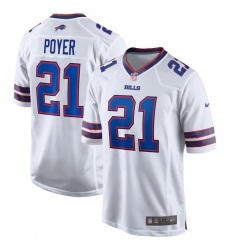 Men Buffalo Bills 21 Jordan Poyer White Stitched Game Jersey