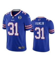 Men Buffalo Bills 31 Damar Hamlin Blue With NO 3 Patch Vapor Untouchable Limited Stitched Jersey