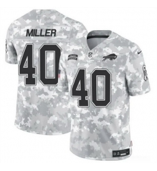 Men Buffalo Bills 40 Von Miller 2024 F U S E Arctic Camo Salute To Service Limited Stitched Football Jersey