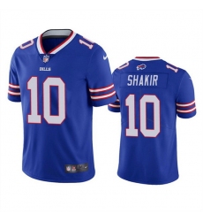 Men's Buffalo Bills #10 Khalil Shakir Blue Vapor Untouchable Limited Stitched Jersey