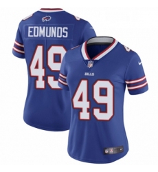 Womens Nike Buffalo Bills 49 Tremaine Edmunds Royal Blue Team Color Vapor Untouchable Limited Player NFL Jersey