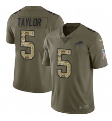 Youth Nike Buffalo Bills 5 Tyrod Taylor Limited OliveCamo 2017 Salute to Service NFL Jersey