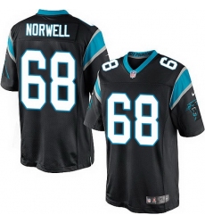 Nike Panthers #68 Andrew Norwell Black Team Color Mens Stitched NFL Elite Jersey