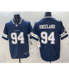 Men Dallas Cowboys 94 Marshawn Kneeland Navy F U S E  Vapor Limited Stitched Football Jersey