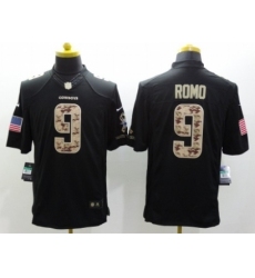 Nike Dallas Cowboys 9 Tony Romo Black Limited Salute to Service NFL Jersey