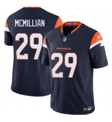 Men Denver Broncos 29 Ja 27Quan McMillan Navy F U S E  Vapor Limited Stitched Football Jersey