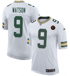 Men Green Bay Packers 9 Christian Watson White 2025 New With John Madden Patch Vapor Untouchable Limited Stitched Football Jersey