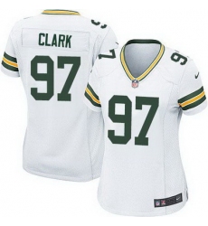 Nike Packers #97 Kenny Clark White Womens Stitched NFL Elite Jersey