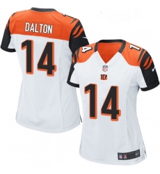 Womens Nike Cincinnati Bengals 14 Andy Dalton Game White NFL Jersey