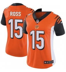 Womens Nike Cincinnati Bengals 15 John Ross Vapor Untouchable Limited Orange Alternate NFL Jersey