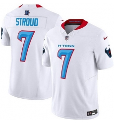 Men Houston Texans Active Player Custom White 2024 F U S E  Limited Stitched Jersey