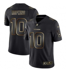 Nike Texans 10 DeAndre Hopkins Black Gold Vapor Untouchable Limited Jersey