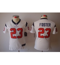 Women Nike Houston Texans #23 Foster White [Women's NIKE LIMITED Jersey]