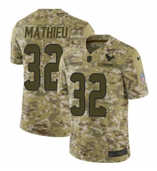 Youth Nike Houston Texans 32 Tyrann Mathieu Limited Camo 2018 Salute to Service NFL Jersey