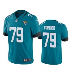 Men Jacksonville Jaguars 79 Luke Fortner Teal Vapor Untouchable Limited Stitched Jersey