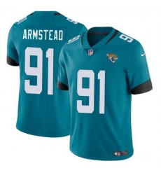 Men Jacksonville Jaguars 91 Arik Armstead Teal Vapor Untouchable Limited Stitched Jersey