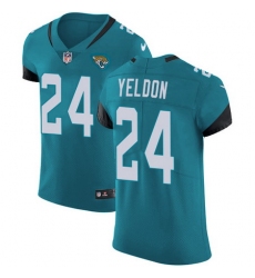 Nike Jaguars #24 T J Yeldon Teal Green Team Color Mens Stitched NFL Vapor Untouchable Elite Jersey