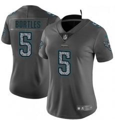 Womens Nike Jacksonville Jaguars 5 Blake Bortles Gray Static Vapor Untouchable Limited NFL Jersey