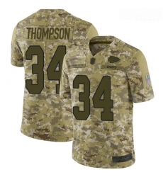 Chiefs 34 Darwin Thompson Camo Men Stitched Football Limited 2018 Salute To Service Jersey