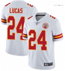 Nike Chiefs 24 Jordan Lucas White Vapor Untouchable Limited Jersey