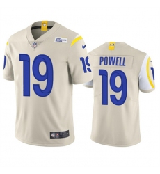 Men Los Angeles Rams 19 Brandon Powell Cream Vapor Untouchable Limited Stitched Football Jersey