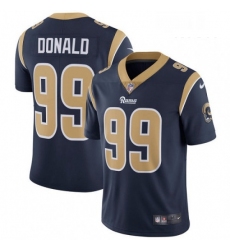 Men Nike Los Angeles Rams 99 Aaron Donald Navy Blue Team Color Vapor Untouchable Limited Player NFL Jersey