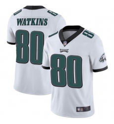 Men Nike Philadelphia Eagles Quez Watkins #80 White Vapor Limited Jersey