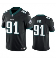 Men Philadelphia Eagles 91 Fletcher Cox Black 2023 F U S E  Vapor Untouchable Limited Stitched Football Jersey