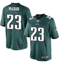 youth nike philadelphia eagles #23 rodney mcleod  midnight green team color nfl jersey
