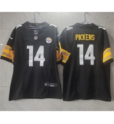 Men Pittsburgh Steelers 14 George Pickens Black 2023 F U S E Vapor Untouchable Limited Jersey