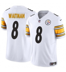 Men Pittsburgh Steelers 8 Corliss Waitman White 2024 F U S E Alternate Vapor Untouchable Limited Stitched Jersey