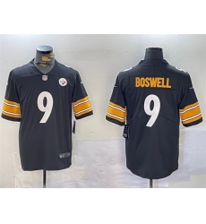 Men Pittsburgh Steelers 9 Chris Boswell Black Vapor Untouchable Stitched Jersey