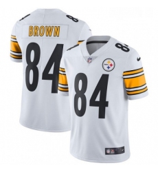 Mens Nike Pittsburgh Steelers 84 Antonio Brown White Vapor Untouchable Limited Player NFL Jersey