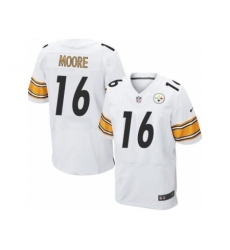 Nike Pittsburgh Steelers 16 Lance Moore White Elite NFL Jersey