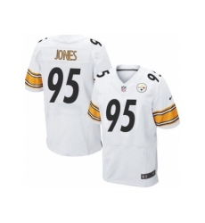 Nike Pittsburgh Steelers 95 Jarvis Jones White Elite NFL Jersey