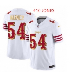 Men San Francisco 49ers 10 Mac Jones White 2025 F U S E Rivalries Vapor Limited Stitched Football Jersey