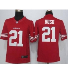 nike nfl jerseys san francisco 49ers 21 bush red[nike Limited][bush]